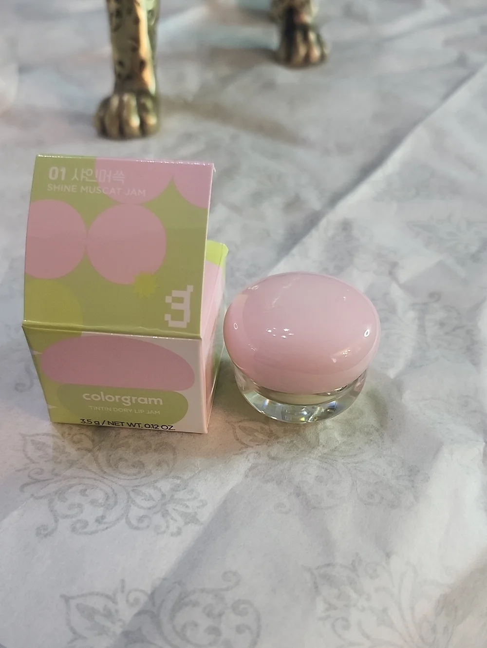Colorgram Lip Jam #01 New Tintin Dory Lip Jam 3.5g Shine Muscat Jam